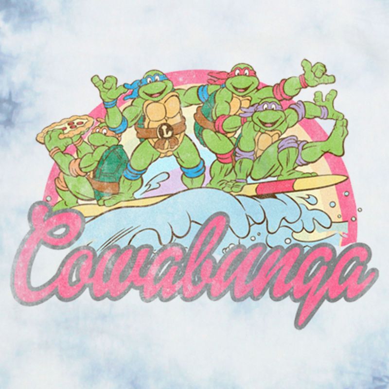 Men's Teenage Mutant Ninja Turtles Distressed Pink Cowabunga T-Shirt, 2 of 5