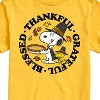 Men's - Peanuts - Thankful Grateful Blessed Short Sleeve Graphic T-Shirt - 2 of 4