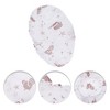 Unique Bargains Print Single Layer Shower Cap 5 Pcs - 3 of 4