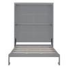 TIRAMISUBEST Full/Queen Size Murphy Bed Wall Bed with Storage Shelves, Space Saving Foldable Murphy Cabinet Bed, Modern Murphy Bed Chest - 4 of 4