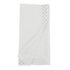 Saro Lifestyle Radiant Grid Metallic Lattice Napkin (Set of 4), 20", White - 3 of 4