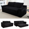 Mocamel Loveseat Sofa Bed Memory Foam Steel Frame No Assembly Corduroy Compact Couch Small Spaces Bedroom - 2 of 4