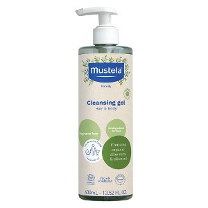 Mustela Certified Organic Cleansing Gel with Olive Oil and Aloe - Fragrance Free - 13.5 fl oz - 1 of 4