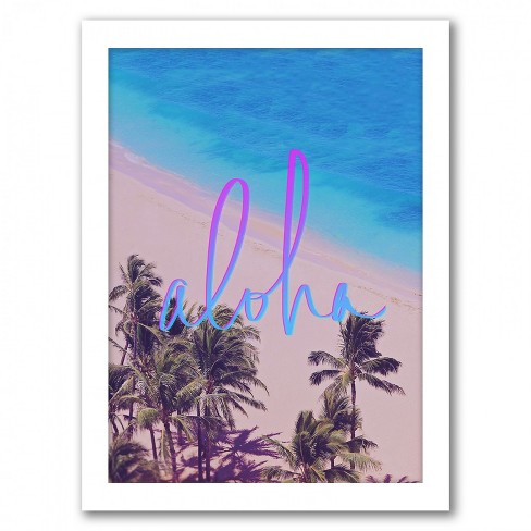 Americanflat Aloha Hawaii By Leah Flores White Frame Wall Art Target