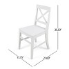 Modern Dining Chairs Set of 2, Farmhouse Acacia Wooden Dining Chairs, Armless Kitchen Chair-Christopher Knight Home - 3 of 4