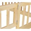 NicBex Twin over Twin Bunk Bed Pine Bed Frame Loft Bed with Door, Slide, Ladder and Full Length Guardrail, No Box Spring Required - 4 of 4