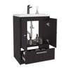 SEVOBAL Bathroom Vanities 60in Two Door Vanities with Two Drawers and Open Shelves for Bathroom Storage, Black, 34.26"*23.23"*13.39" - 2 of 4
