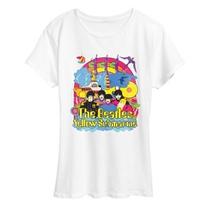 Women's - The Beatles - Vintage Yellow Submarine Short Sleeve Graphic T-Shirt - 1 of 4