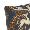 Hanami Square Throw Pillow Navy - Skyline Furniture: Modern Indoor Decorative Cushion, Zipper Closure, Animal Icon Pattern - 3 of 4