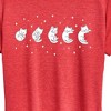 Women's - Instant Message - Cat Moon Phases Short Sleeve Graphic T-Shirt - 2 of 4