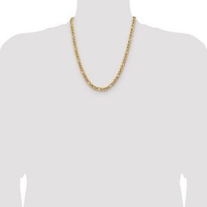 Chisel Stainless Steel Polished Yellow IP-plated 6.75mm 22" Figaro Chain Necklace - 1 of 4