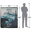 National Park Foundation  Great Smokey Mountains National Park Sticker Blanket 50"x60" Woven Tapestry - 2 of 4