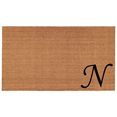 Calloway Mills 153622436N Urban Chic Monogram Doormat 24 In. x 36 In. (Letter N)