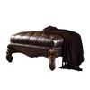 Royal Hampton Ottoman, 2 Tone Dark Brown & Cherry Oak - 2 of 4