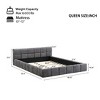 Christopher Knight Home Beryl Checkerboard Design Chenille Upholstered Bed - 3 of 4