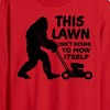 Men's - Instant Message - This Lawn Sasquatch Long Sleeve Graphic T-Shirt - 2 of 4