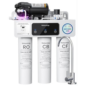 Waterdrop WD-T3-C Reverse Osmosis Water Filter, NSF/ANSI 372 Certified, 8-Stage Under Sink RO Water Filter, 450G Tankless Water Filtration System - 1 of 4