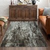 2 x 6 ft Polyester Velvet Towel Blue Rectangular Hallway Bathroom Entryway Kitchen Office Foldable Ink-splashed tree bark Printed Modern Washable Are - 4 of 4