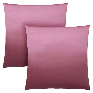 Monarch Specialties Pillows Set Of 2 18 X 18 Square Insert Included Decorative Throw Accent Sofa Couch Bedroom Polyester Hypoallergenic Pink Modern - 1 of 4