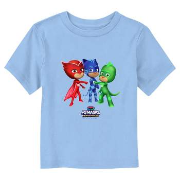 PJ Masks Main Heroes  T-Shirt - Light Blue - 4T