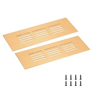 Unique Bargains Rectangle Ventilation Grille, Aluminum - 1 of 3