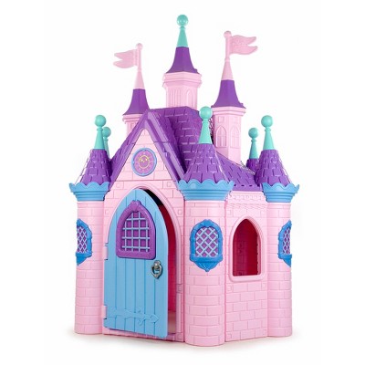 ECR4Kids Jumbo Princess Palace Playhouse Castle with Turrets and Flags, Indoor/Outdoor Play