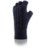 Women's Ayla Solid Cable Knit Fingerless Gloves - 3 of 3