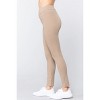 Slickblue Mid-Rise Ponte Pants, Seagull Shaped Design, Elastic Waist, Skinny Fit, Color Options, Size S-L - 4 of 4