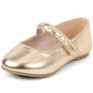 The Children's Place Toddler Girls Metallic Rhinestone Ballet Flats - 1 of 3