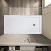 Shower Base with Slip Resistant Textured Surface, Stainless Steel Drain with Hair Catcher,Integrated 3-Sided Flange Protection - 2 of 4