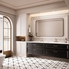 Rectangular Framed Tempered Glass Wall-Mounted Bathroom Vanity Mirror - 2 of 4