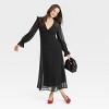 Women's Long Sleeve Sheer Maxi Dress - A New Day™ - 3 of 3