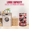 Kings Brand Furniture 5-Tier Rotating Shoe Rack—360° spinning storage tower, perfect for closets, entryways, bedrooms, or hallways - 4 of 4