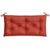 vidaXL Garden Bench Cushion Melange Red 39.4"x19.7"x2.8" Fabric - 4 of 4