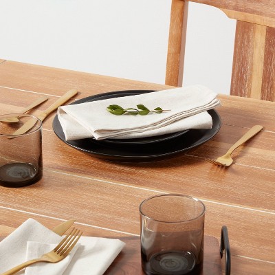 Cotton and Linen Blend Napkins - Threshold™: Reversible Solid Cloth, Traditional Style, OEKO-TEX Certified, 18x18