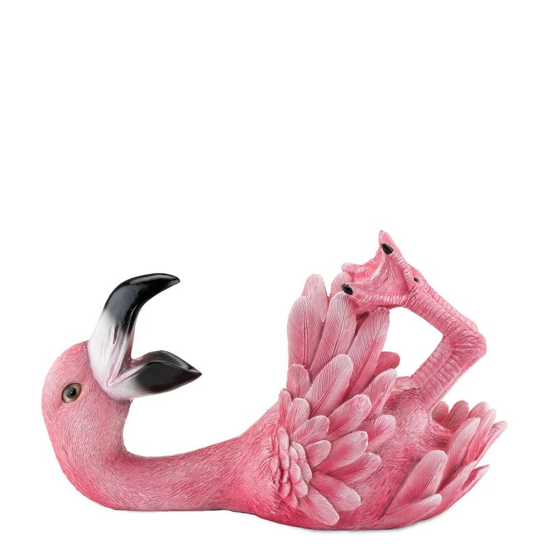 True Flamingo Polyresin Wine Bottle Holder Set of 1, Pink, Holds 1 Standard Wine Bottle, Pink, 6 of 10