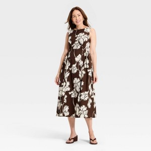 Vestido midi corsé en línea A para mujer - A New Day™