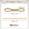 Unique Bargains Jute Braided Hand-Woven Decorative Drape Curtain Tiebacks with Wood Club - 2 of 4
