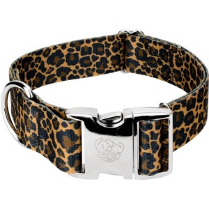 Country Brook Petz HossFit Jr Wide Premium  Dog Collar - Animal Print Collection - 1 of 4