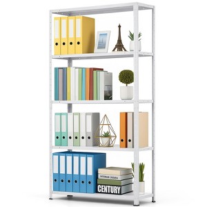 5-Shelf Shelving, Storage Shelves Metal Bookshelves for Storage, Adjustable Garage Shelving Heavy Duty Storage Rack Pantry Shelf Kitchen Shelving - 1 of 4