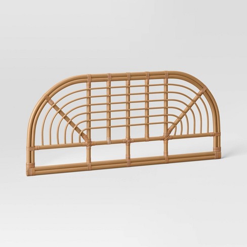 Full size deals rattan headboard