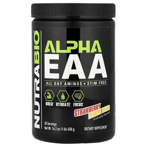 NutraBio Alpha EAA, Strawberry Lemon Bomb, 1 lb (458 g) - 1 of 4