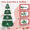 7.5ft Prelit Christmas Tree, Artificial Christmas Tree  w/ 1405 PVC Branch, Pre-Strung 400 Warm White LED Lights - 4 of 4