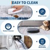 TackView Modern Area Rugs Washable Runner Rug, Low Pile Non Slip Carpet, Stain-Resistant Floor Mat for Living Room Bedroom Home Office - 3 of 4
