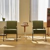 Corduroy Accent Chair,Modern Armchair With Metal Legs For Living Room,High Back Upholstered Chair For Home Office-Cuddlewood - 2 of 4