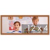 PosterPalooza | Panoramic Slim Profile Brown Picture Frame - UV Acrylic, Foam Board Backing, Hanging Hardware - 2 of 4