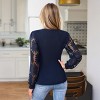 Women's Elegant Crochet Lace Sleeve Knit Top -Cupshe - 4 of 4