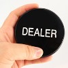 GSE 3" Double-Sided Casino Grade Acrylic Poker Dealer Puck Button for Gambling Card Games, Texas Hold'em, Poker Nights, Tournaments - 4 of 4