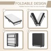 Folding Rollaway Guest Bed with Memory Foam Mattress and Side Storage Pocket - 4 of 4