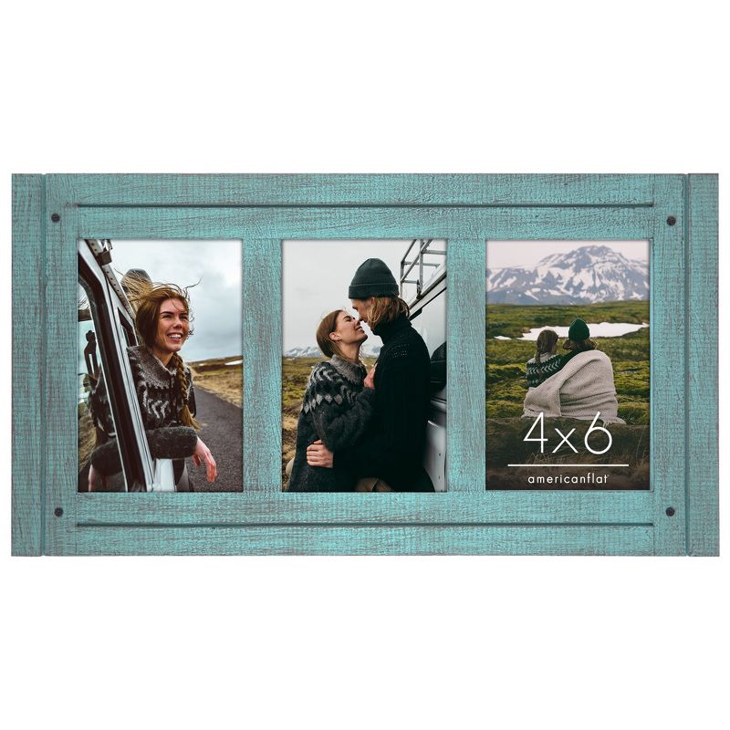 Americanflat Tri-Photo Frame for Western Home Decor, 1 of 9